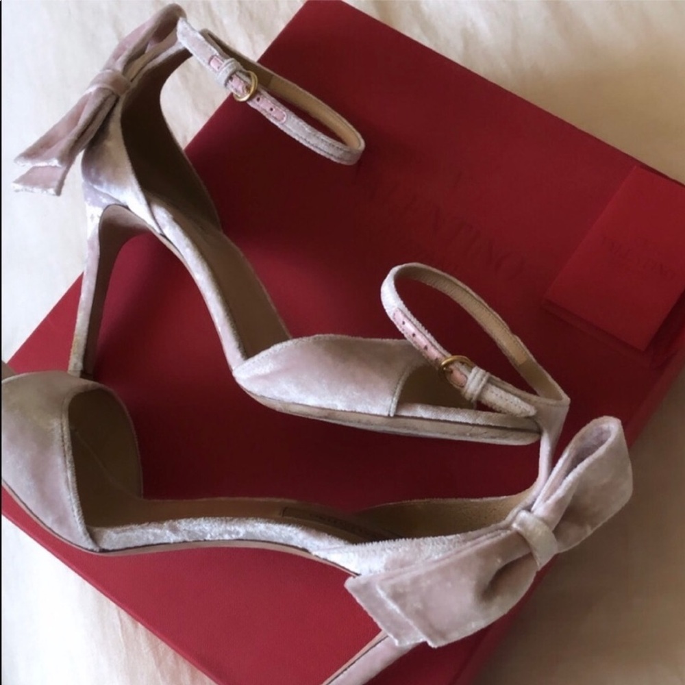 Valentino Velvet heel shoes - Picture 3 of 7